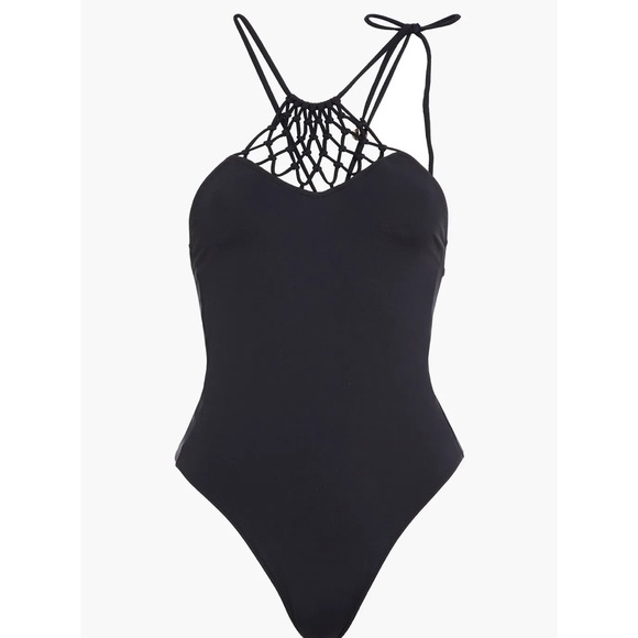 Stella McCartney Swim Mesh One-Piece Swimsuit Small - Picture 2 of 7